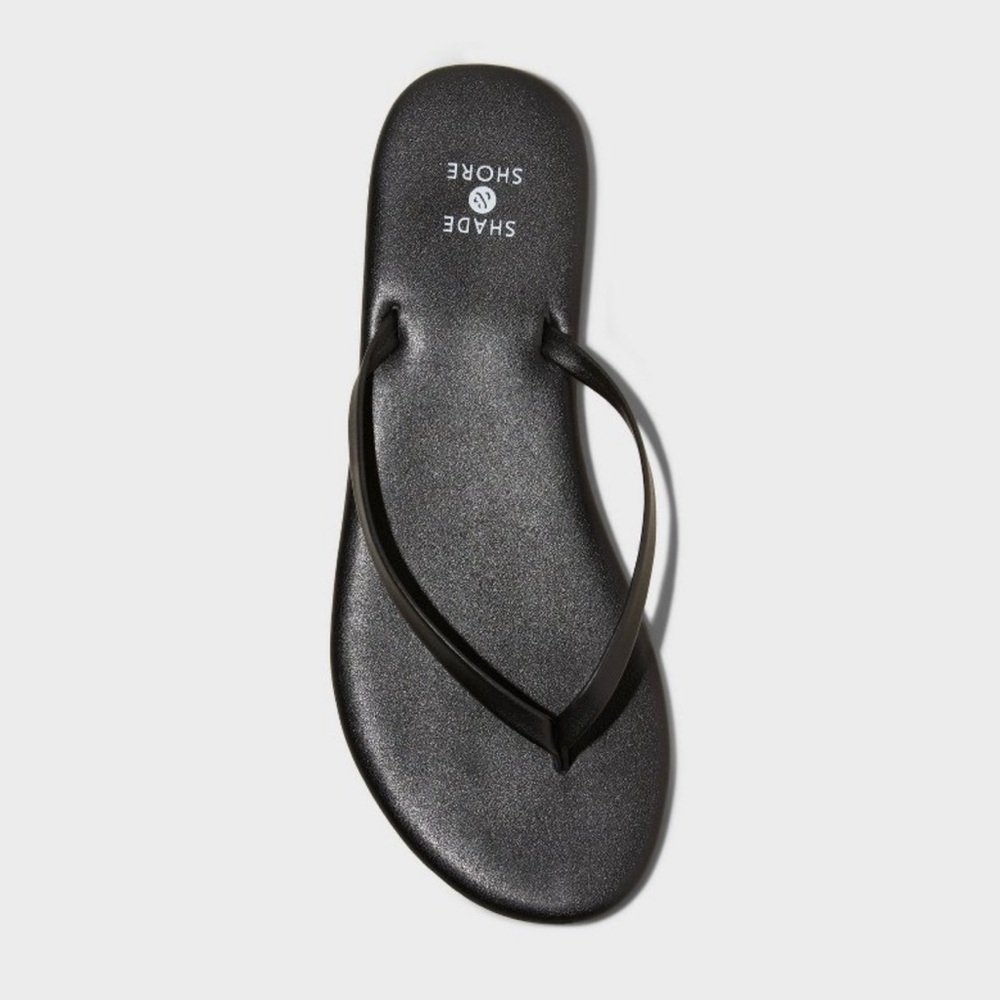 Women’s Cali Flip Flop Sandals - Shade & Shore - Black - Size 10 - Picture 3 of 5